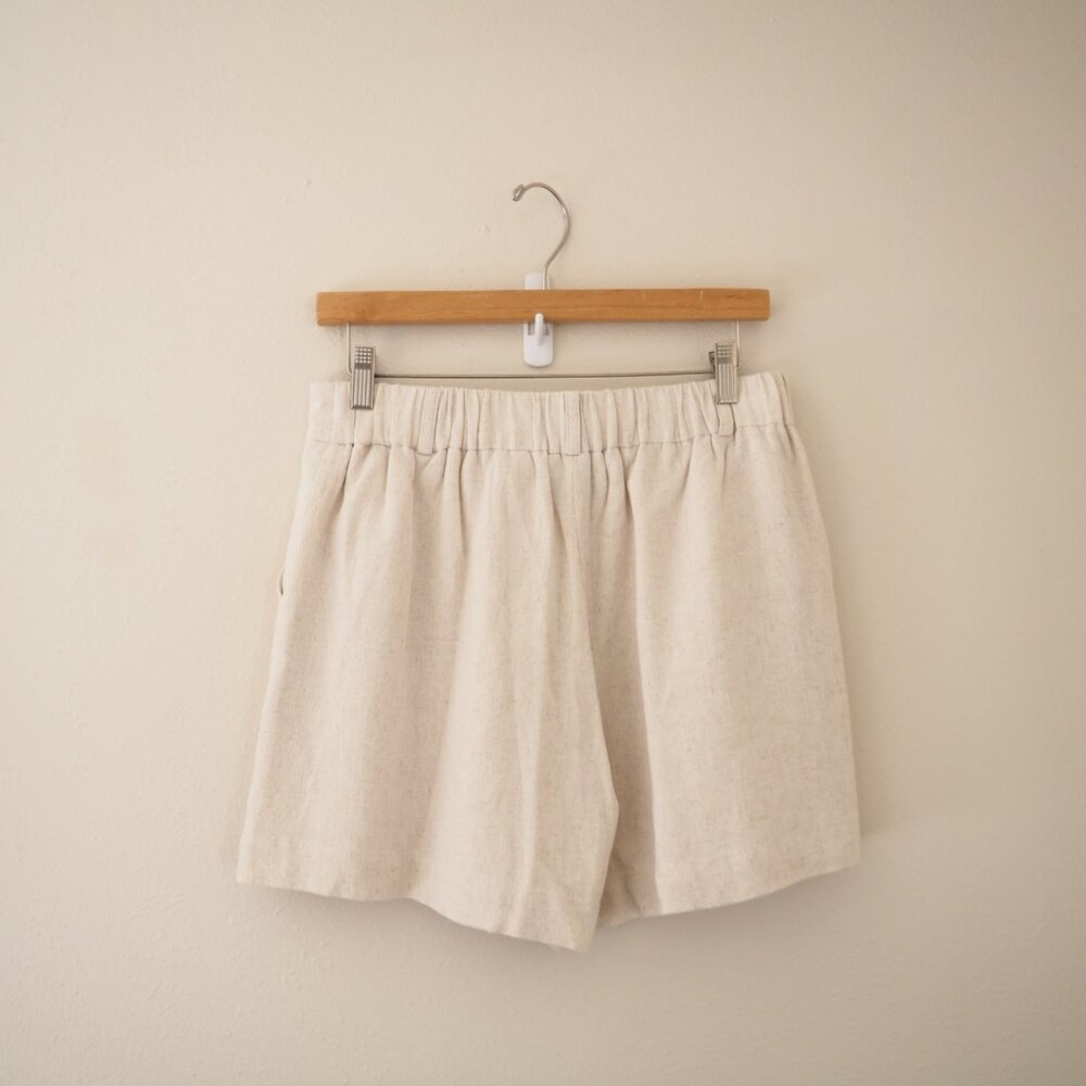 NEW Mable Linen Blend SHORTS sz L - Picture 6 of 6